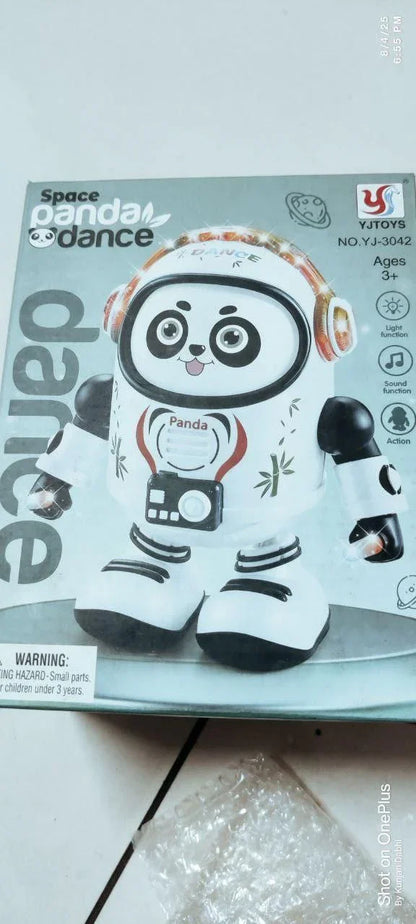 Space panda dance robot toy with light and sound functions for kids ages 3 plus