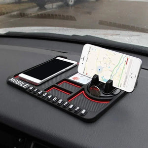 Car Accessories Multifunction Phone & GPS Holder – Anti - Slip Silicone Dashboard Mount - ShriClick